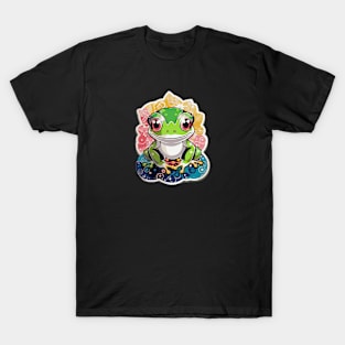 Colorful Psychedelic Red Eyed Tree Frog T-Shirt